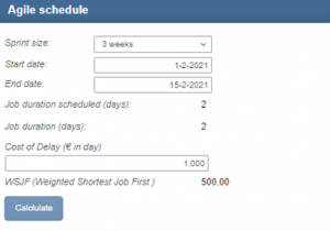 Agile schedule